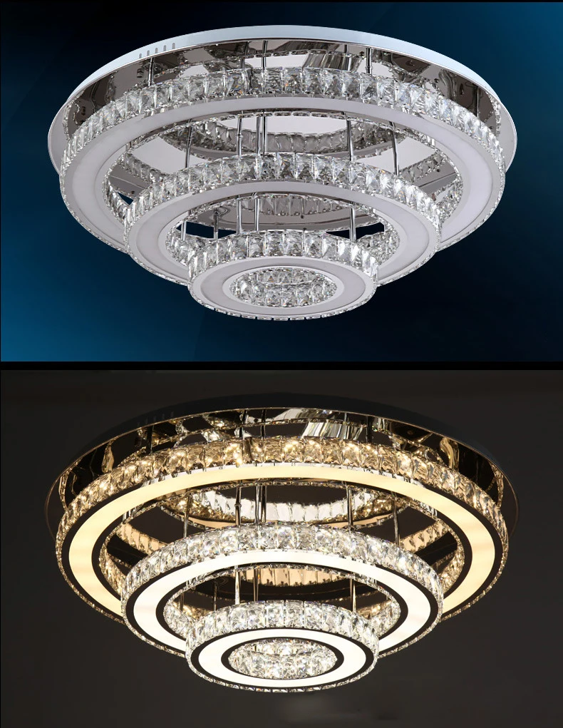 Современная модная Хрустальная светодиодная люстра роскошный Кристальный