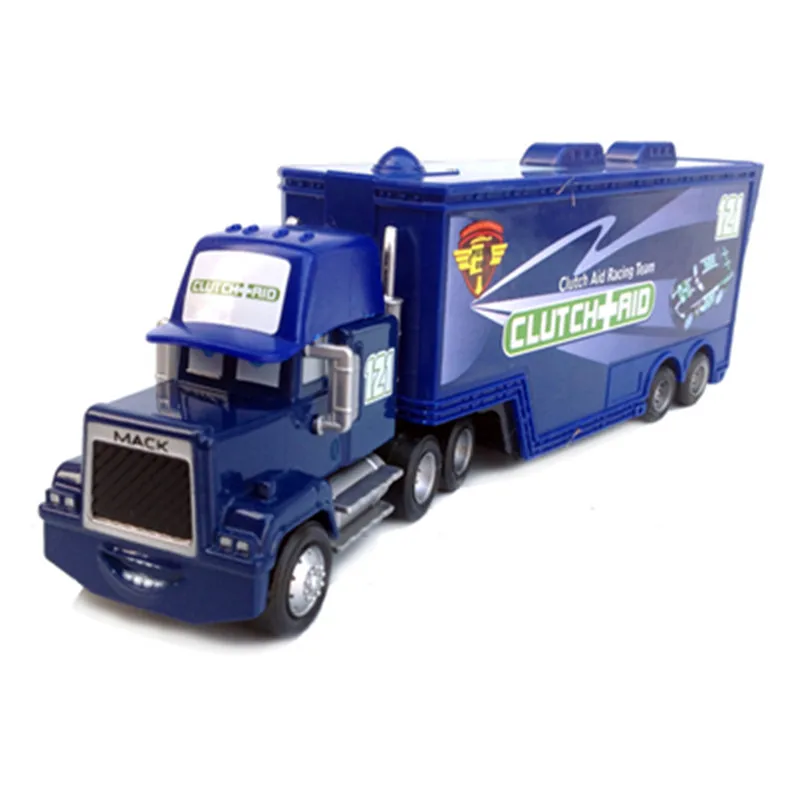 Disney Pixar Cars Lightning Mcqueen 2 шт. № 121 клатч помощь Mack грузовик и гонщик металлический