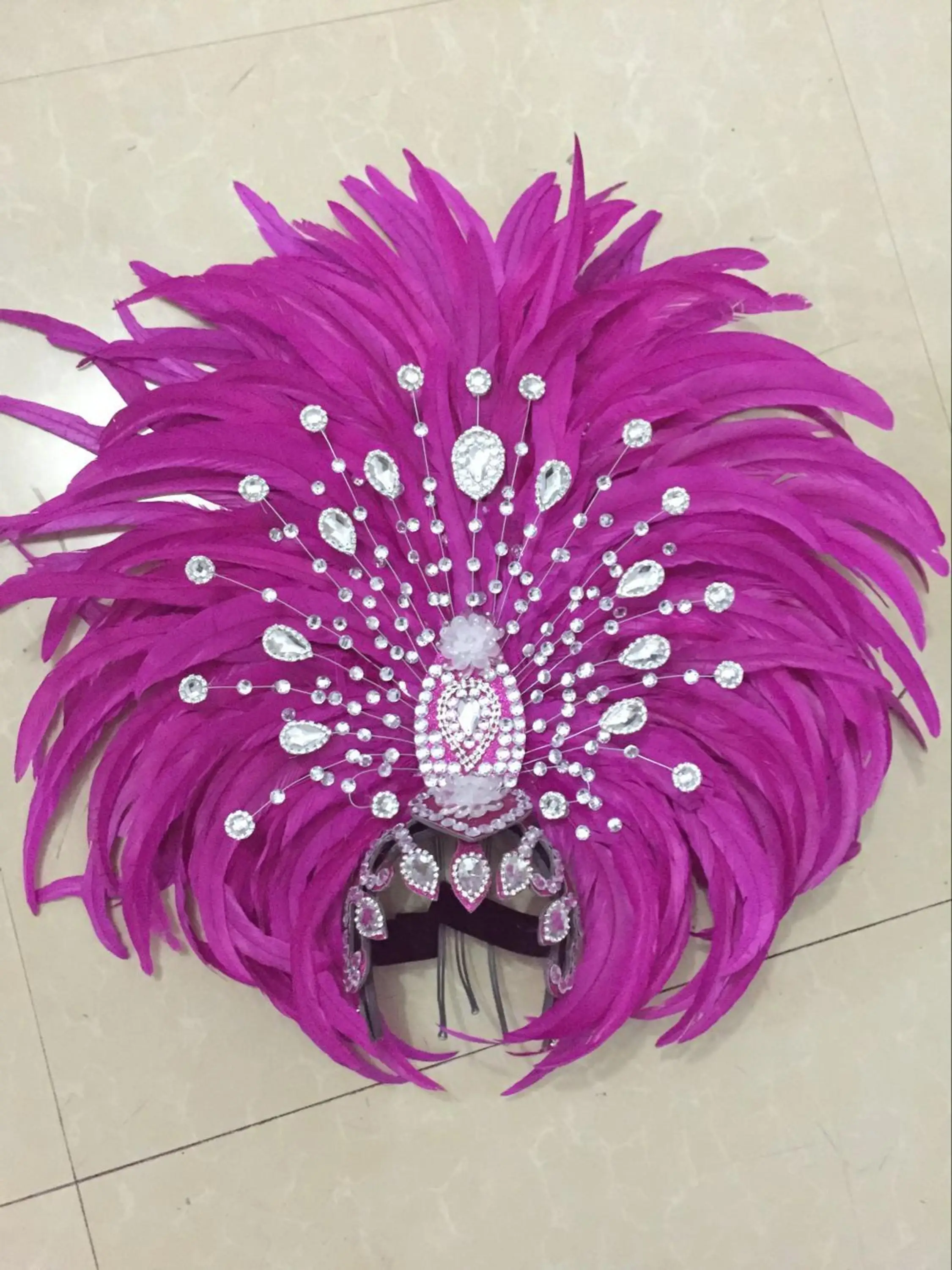 Lo speedtacolo di danza copricamo piume accessori abbigliamento La FESTA Maschera IL Festival