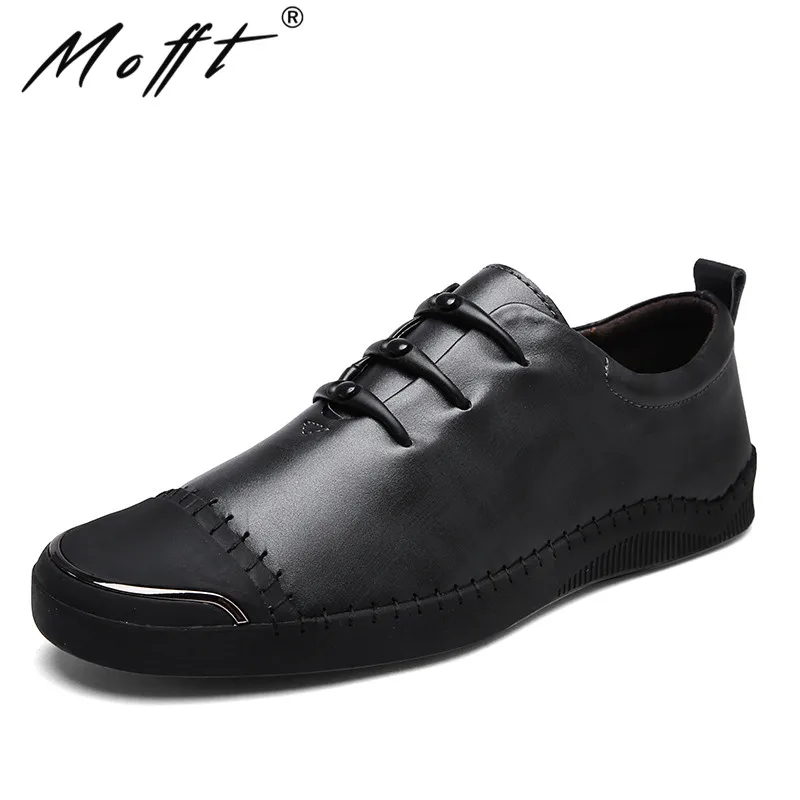 Мужская кожаная повседневная обувь новый дизайн удобные мужские туфли на