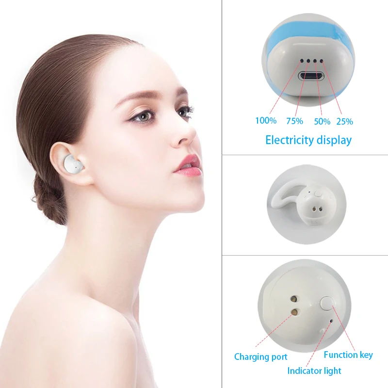 Мини Bluetooth наушники беспроводной стерео Спорт Наушники капельки дляимузыка