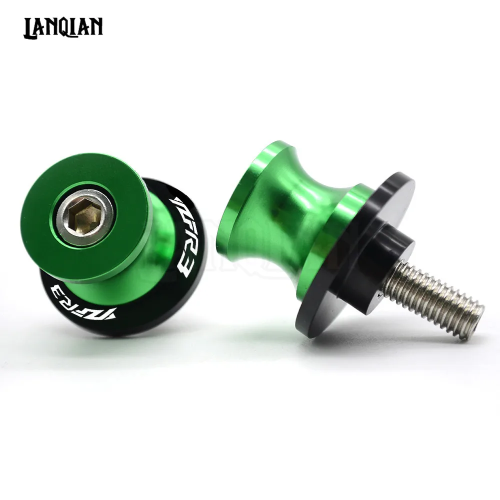 Green 6MM YZFR3 Для YAMAHA YZF R3 мотоциклетные поворотные ручки, катушки, слайдеры, 6 мм болты крепления поворотного рычага к стойке YZF-R3 YZFR3 ЧПУ аксессуары - Цвет: Green 6MM YZFR3