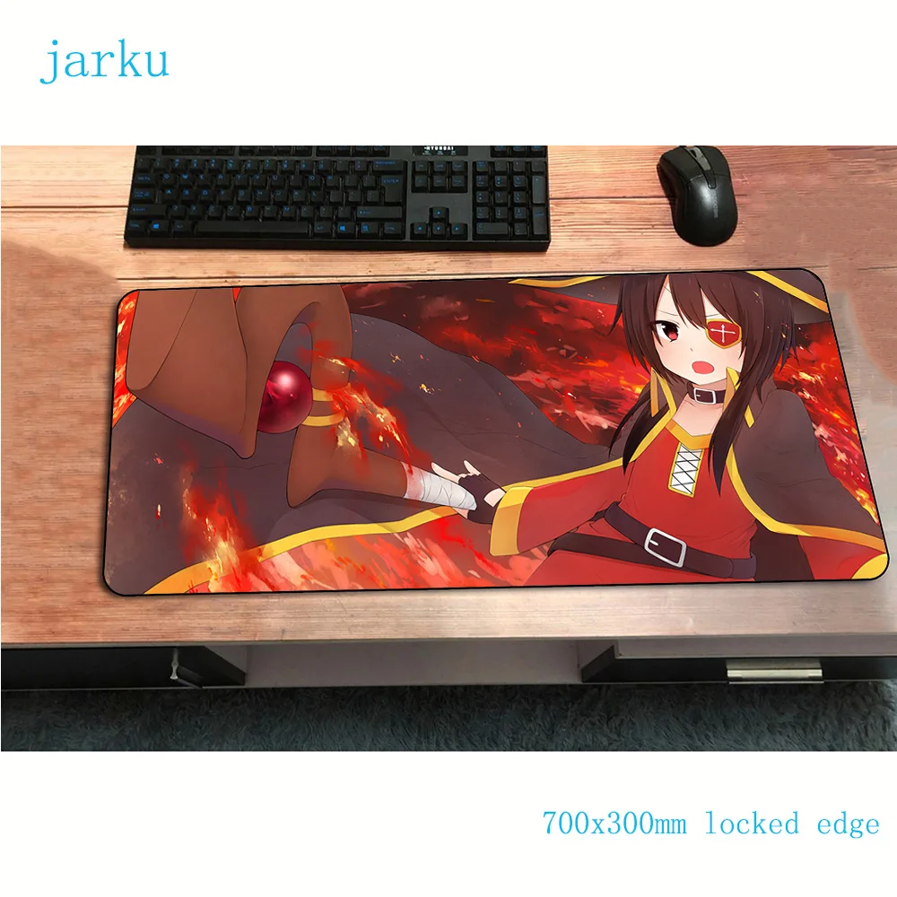 Коврик для мыши megumin 700x300x2 мм игровой коврик аниме властный офисный notbook