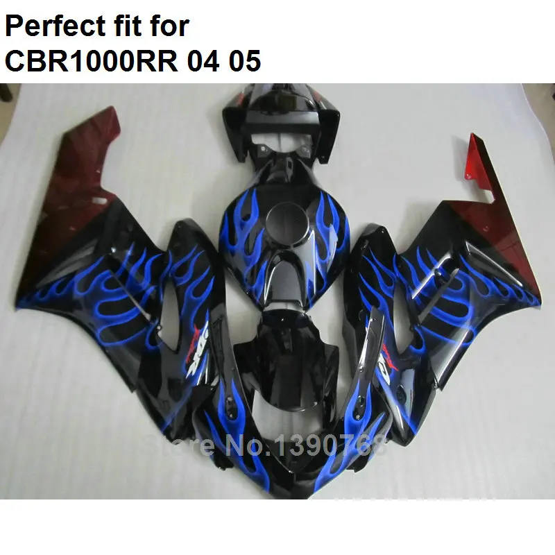 Инжекционного метода литья обтекатель корпуса комплект для Honda CBR1000RR 2004 2005 Синий