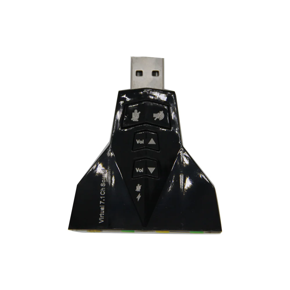 Внешняя 3D Звуковая карта USB 7 1 каналов аудио для ноутбука ПК Macbook двойной