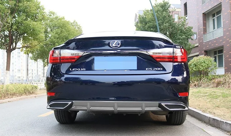 Для lexus ES250 Задний Спойлер ABS задний бампер диффузор защитные бамперы для lexus ES250 ES300 после хромированный край задний спойлер - Цвет: Армейский зеленый