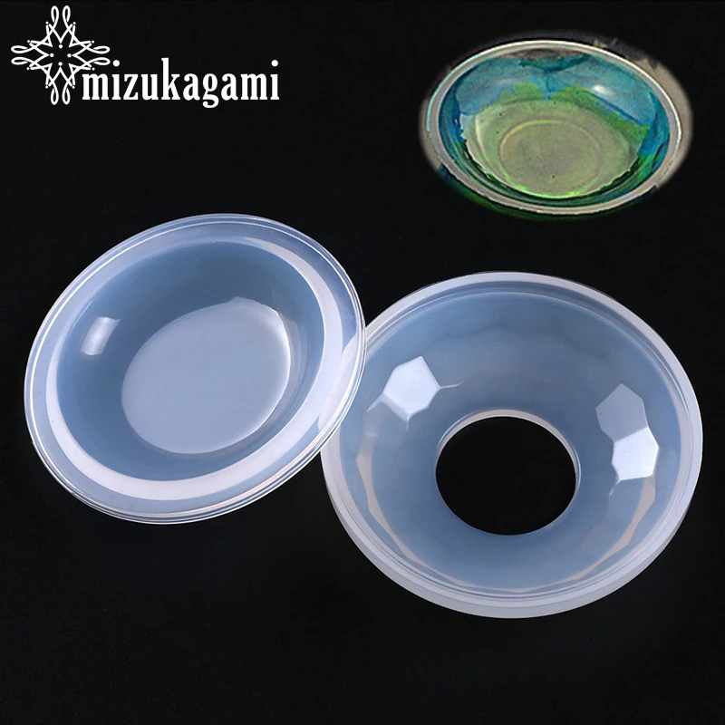 

1pcs UV Resin Jewelry Liquid Silicone Mold Round Saucer Shape Resin Charms Molds For DIY Intersperse Decorate Making Jewelry