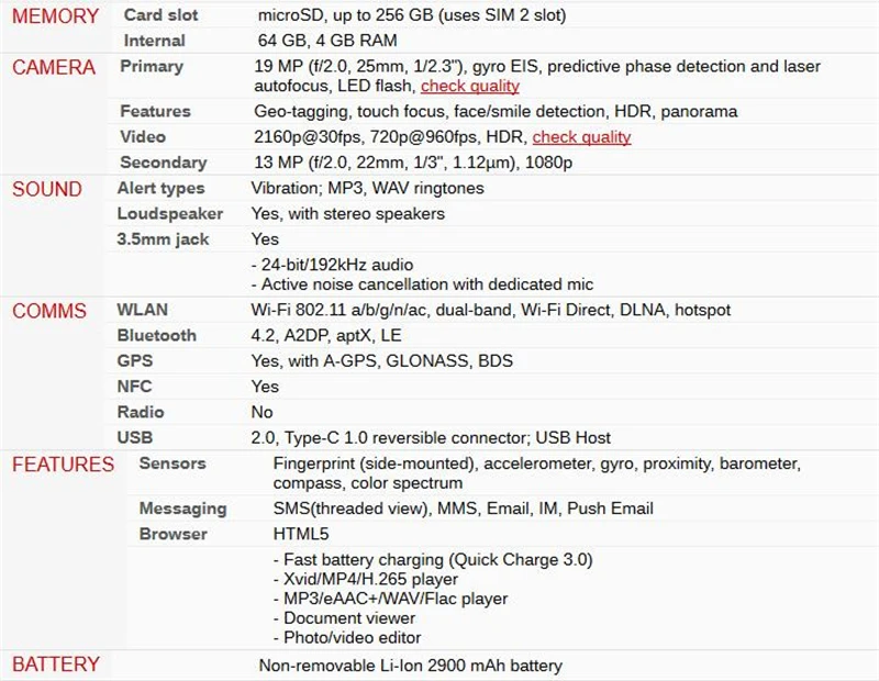 Разблокированный мобильный телефон sony Xperia XZs G8232, 4G LTE, Android, четыре ядра, 5,2 дюймов, 19 МП и 13 МП, две sim-карты, 4 Гб ram, 64 ГБ rom, NFC