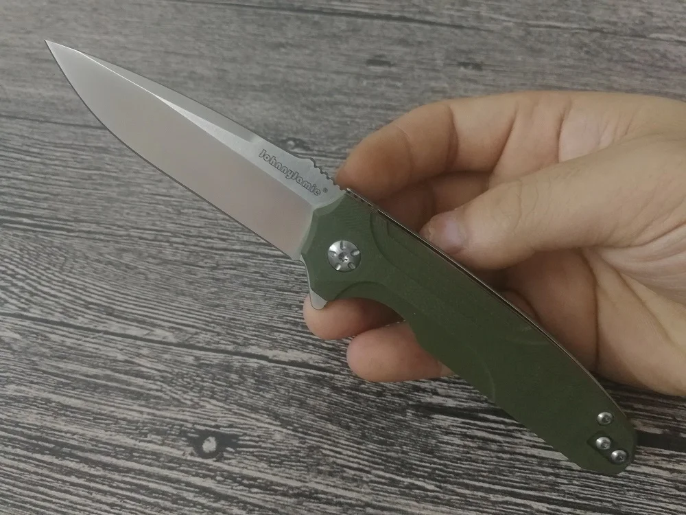 Jonnyjamie подставка для ножей Presidio 1818 маленький EDC Складной нож Черный G10 шарикоподшипник D2 стальной Походный нож для выживания s инструменты