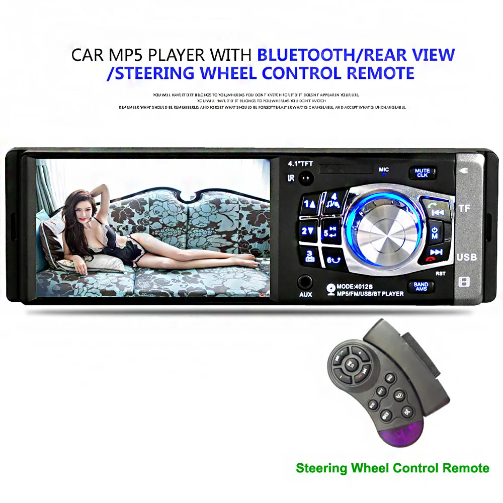 CARKUCO 4 1 дюймовый новый автомобильный стерео FM радио Bluetooth Авторадио экран HD USB AUX IN