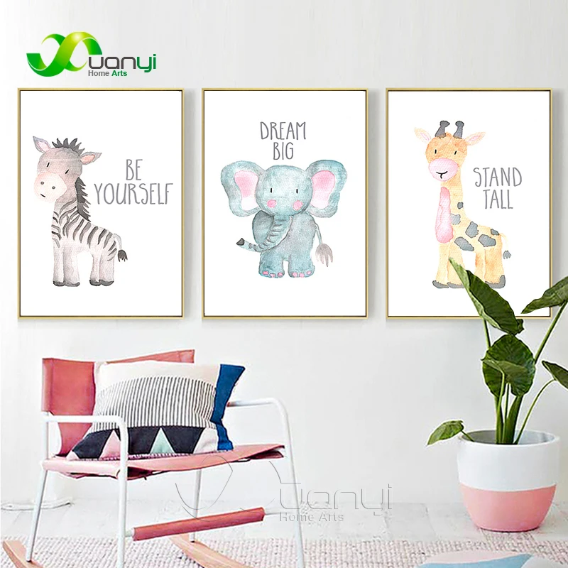 Постеры для детской комнаты Babykamer картина с животными Настенная изображением