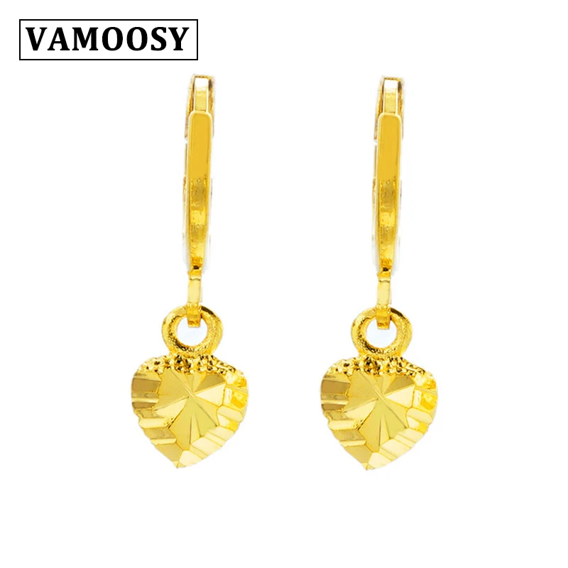 

VAMOOSY Fashion statement earrings 2018 Vintage carving heart earrings For Women Dangle Earrings Drop modern women art jewellery