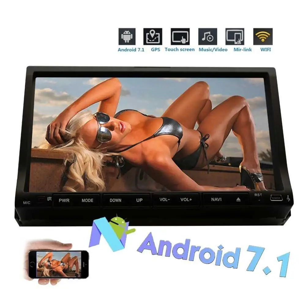 2 Гб 32G Восьмиядерный 7 'ƈ Din Android 1 автомобильный стерео радио gps навигация без DVD