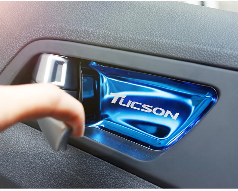 Накладка на внутреннюю дверь автомобиля из нержавеющей стали для hyundai Tucson аксессуары