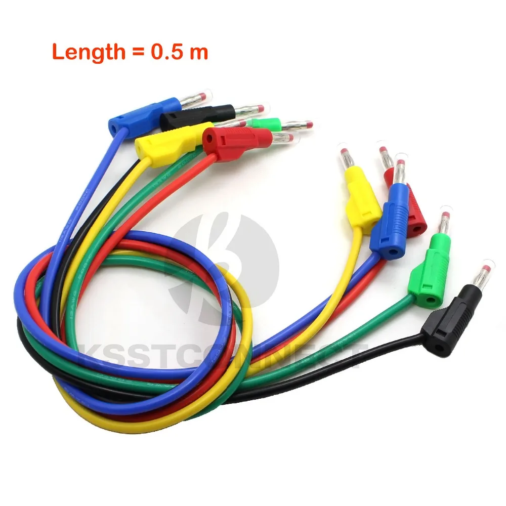 TL470 0 5 метров Высокое качество 13AWG2.5seq мм гибкие силиконовые испытательные выводы 4