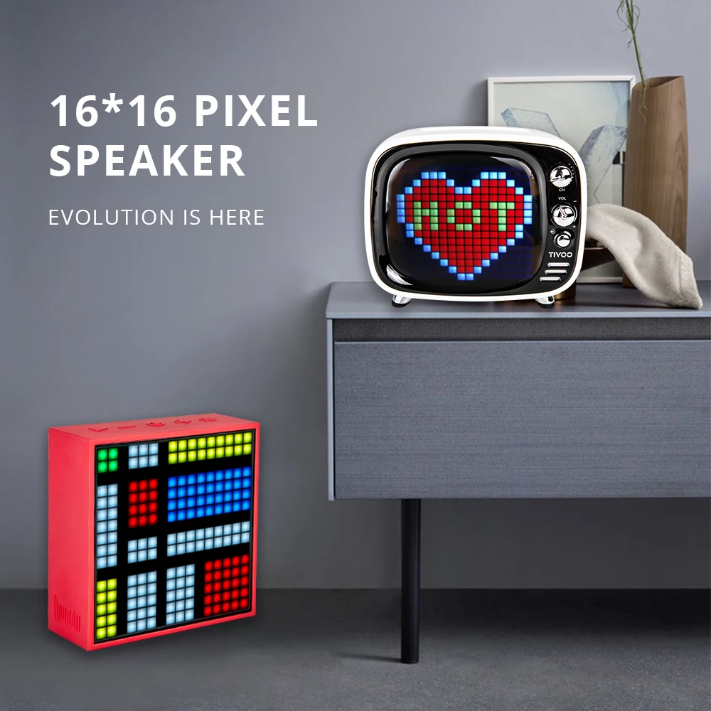 Divoom Tivoo Timebox Evo портативный Pixel Art беспроводной Bluetooth 5 0 динамик LED часы Смарт