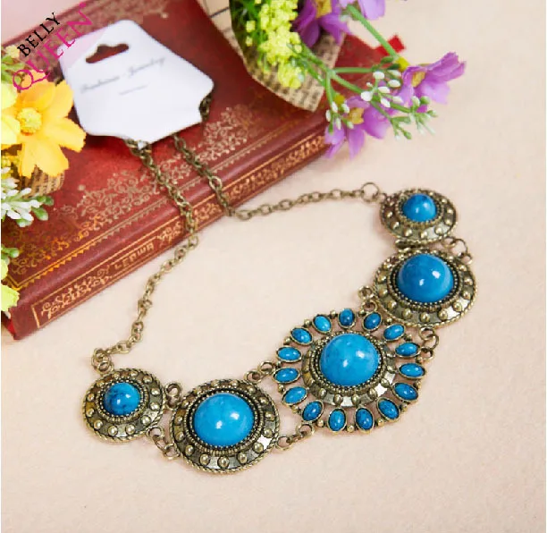 

New arrivals women tribal belly dance necklace American style dance accessories for belly dancer