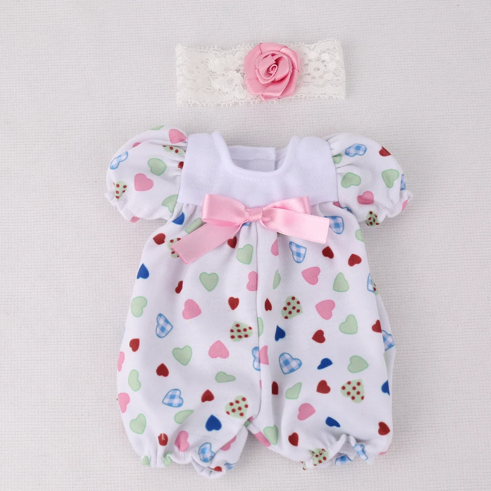 NPK Кукла Reborn Baby DOLL Одежда костюмы 10 дюймов 25 см модная детская одежда Розовый