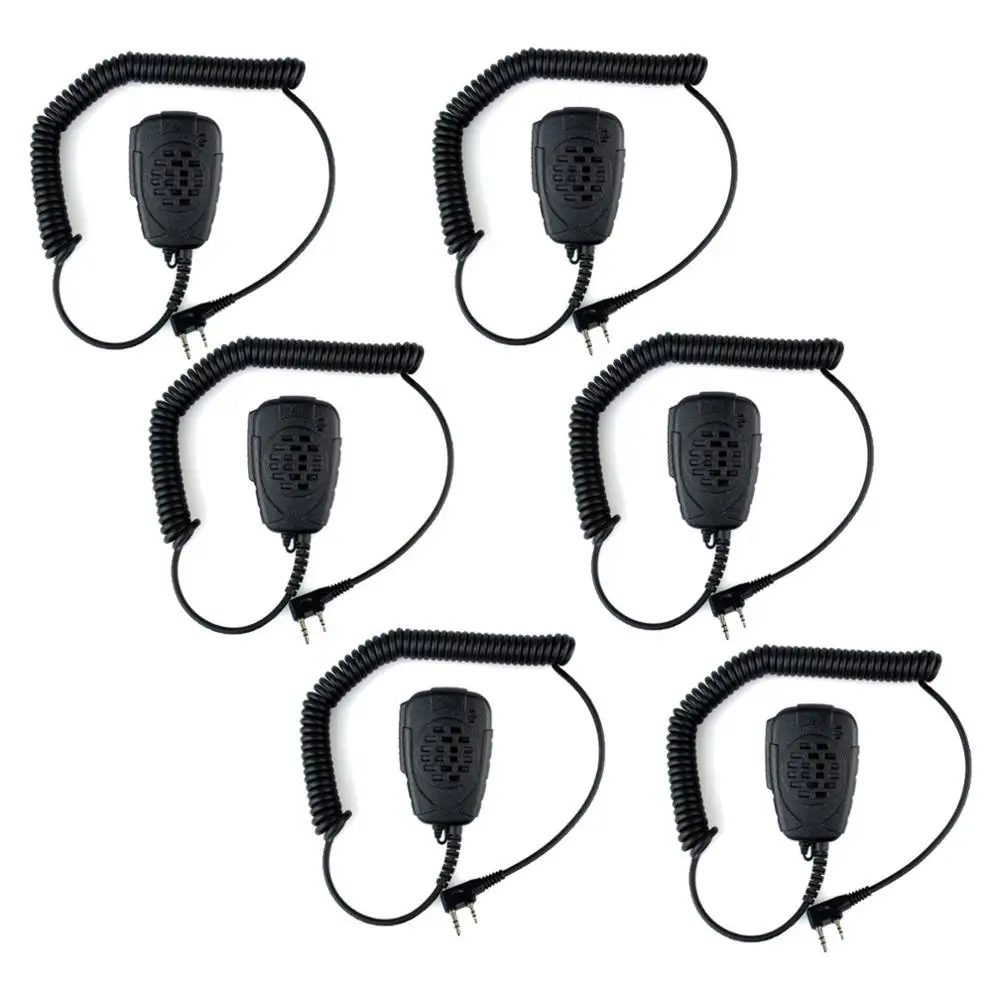 6x K-SM12 Speaker Microphone Mic for Kenwood TK2130 TK370 TK-3100 BAOFENG Radio