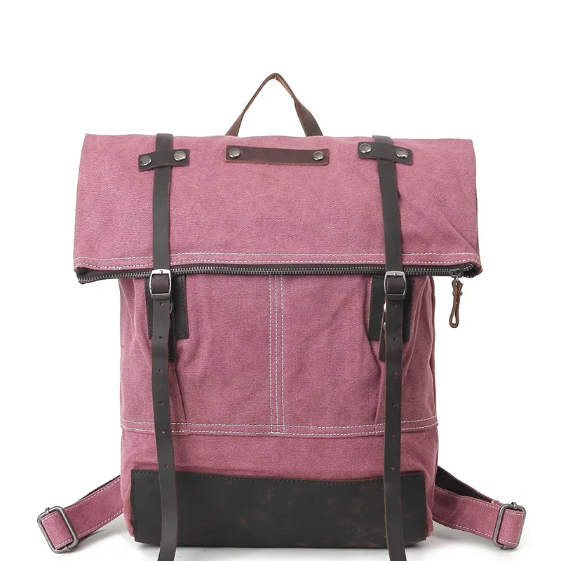 Армия Зеленый Для мужчин холст рюкзак путешествия школьный мужской большой