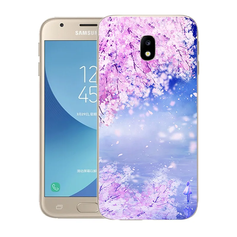 Мягкий силиконовый чехол для телефона Samsung J3 2017 J3(7) Модный с принтом Galaxy J330F SM-J330F DS