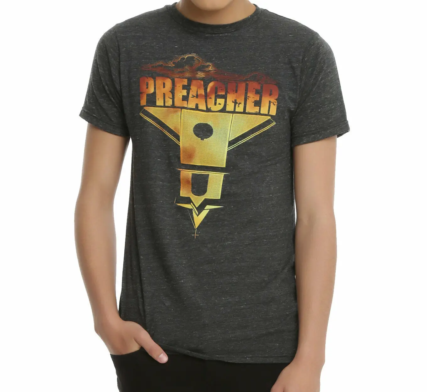 AMC Preacher ТВ серия PREACHER церковная футболка Топы Оптовая продажа с экологичным