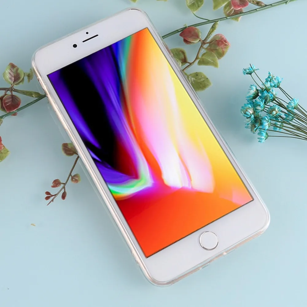 Чехол для телефона iPhone 8 Plus &amp 7 с мраморным узором и золотой фольгой защитная