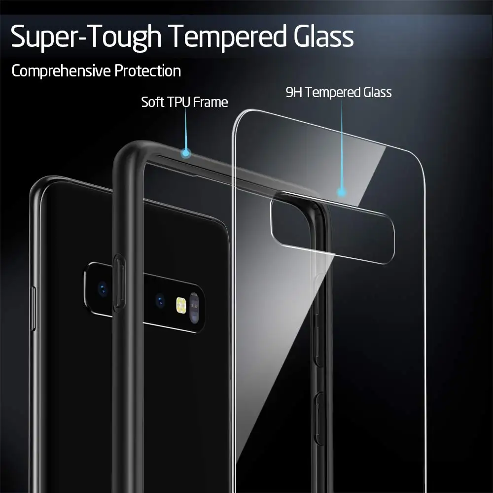 Phone Case For Samsung Galaxy A30 A50 A40 A70 A20 A10 A20e M20 A7 A8 A9 A6 Plus 2018 Tempered Glass Back Soft TPU Silicone Cover | Мобильные