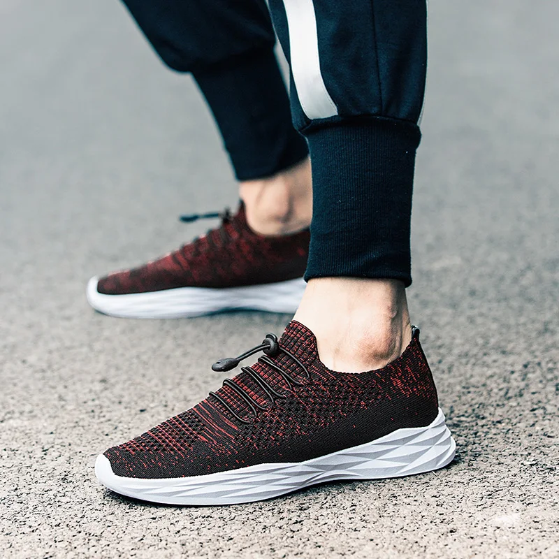 Onke Breathable Summer Sneakers for Men Slip On Walking Shoes Outdoor SportS Running Footwear Lightweight Jogging Athletic | Спорт и