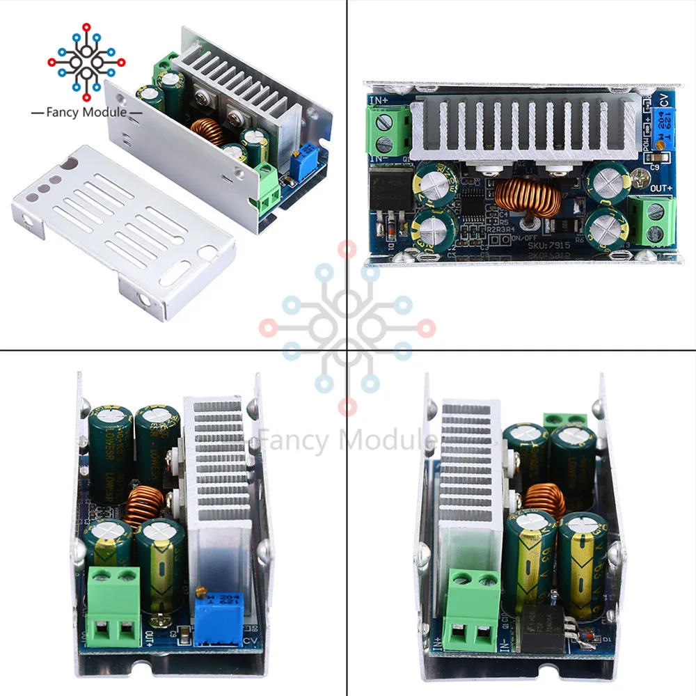 

200W 15A DC-DC 8-60V 48V TO 1-36V 5V 12V 24V 19V Buck Converter Step-down Power Module