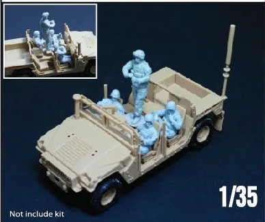 Масштаб 1/35 армия США M1151 автомобиль-солдат Hummer 4 человека (без транспортных