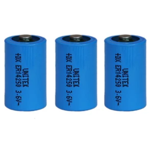4PCS ER14250 1/2AA 3.6V liSOCL2 Lithium Battery 1/2 AA 14250 PCL Dry Primary Cell 1200mah Water Meter