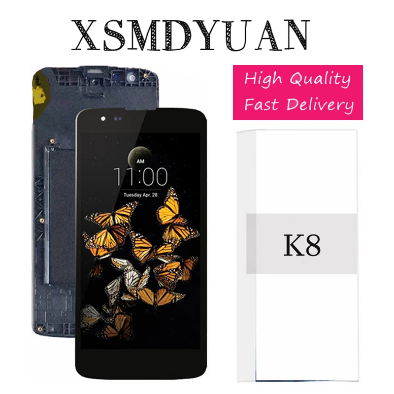 100% протестированный 5 0 ''ЖК дисплей для LG K8 LTE K350N K350E K350DS ЖК со стандартной
