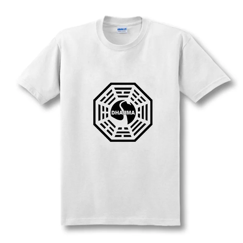 Футболка с изображением американской ТВ сериала потерянной Дхармы Мужская