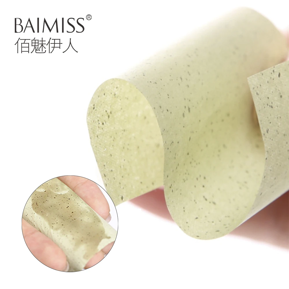 Baimiss Matcha матирующие салфетки для лица Абсорбирующая Промасленная бумага