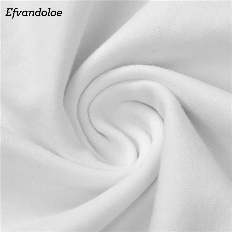 Efvandoloe однотонное хлопковое женское платье с круглым вырезом облегающее тонкое