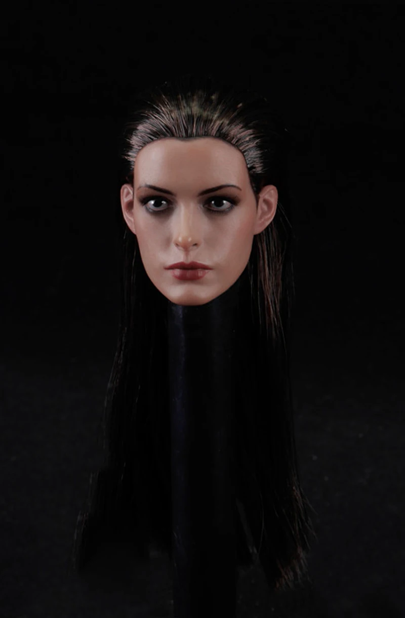 1/6 весы Anne Hathaway голова лепить со съемными eyemask для детей возрастом от 12 дюймов