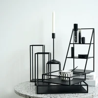 sweetgo black storage racks geometry tray1 piece kitchen decorations tools accessories 3 tiers iron frame perfume holders