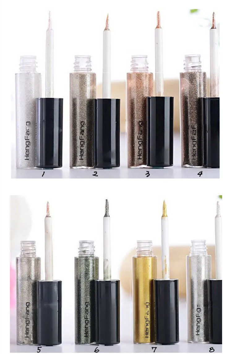 Профессиональная Косметика с блестками 7 цветов водостойкий мерцающий пигмент