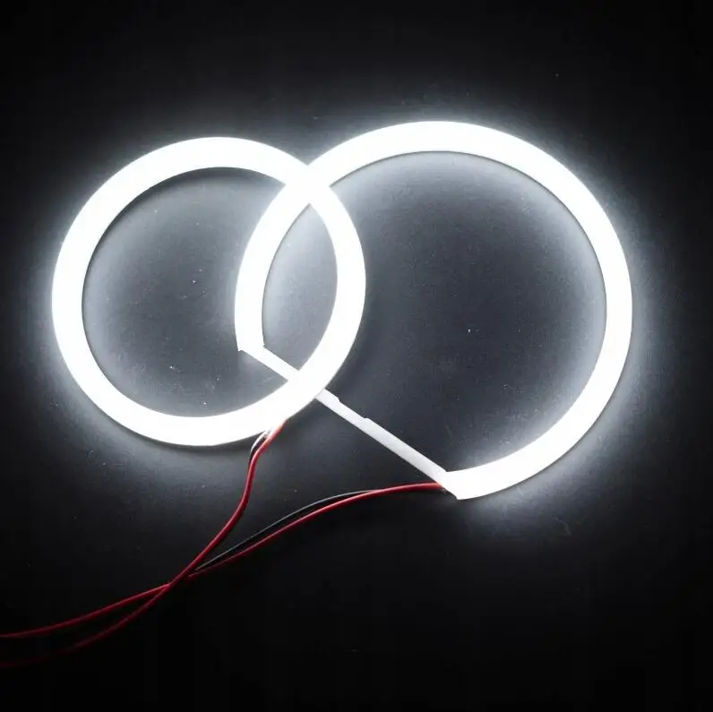 2x (106 мм + 131 мм) Автомобильные хлопковые фары Halo Ring LED Angel Eyes для BMW E90 3 серии (2006 2011)