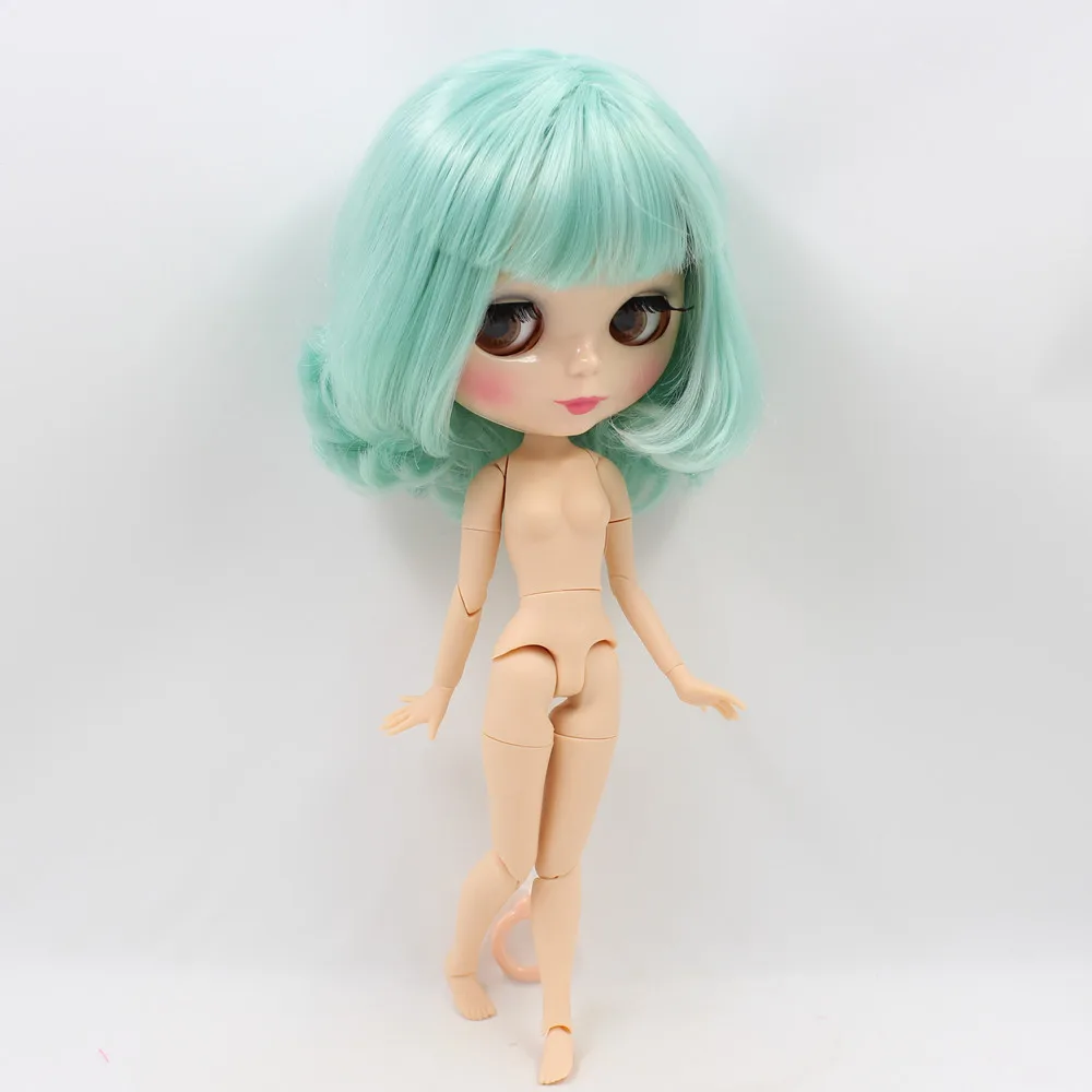 Fortune Days Nude Blyth Кукла № BL4006 Мятные волосы с челкой 1/6 суставов тело телесного цвета кожи фабрика Blyth