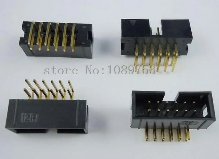 50 шт. коннекторы для штекера 12 контактов 2 54 мм|angle connector|angle pin headerangle header |