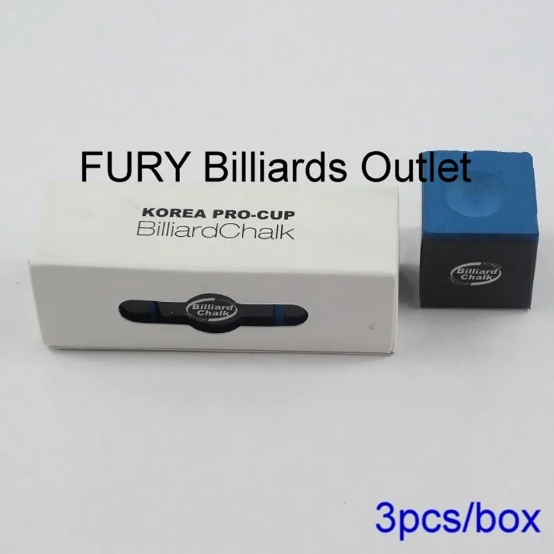 

Blue Billiard Chalk cue /Pool Cue Chalk Quality Korea pro cup Billiards accessories/ 3 pcs/box