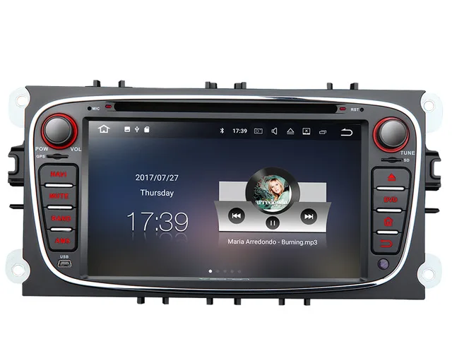 7 &quotAndroid 1 OS автомобильный DVD для Ford Mondeo 2007 2011 &amp Focus 2008 2010 S Max с 2 Гб оперативной