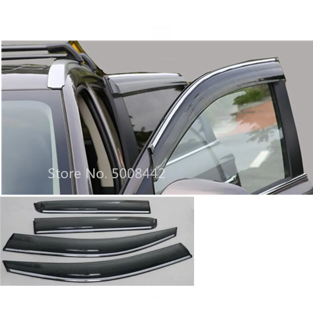 4 шт. пластиковые ветрозащитные стекла для Mitsubishi Outlander 2016 2017 2018 2019 2020|Навесы и