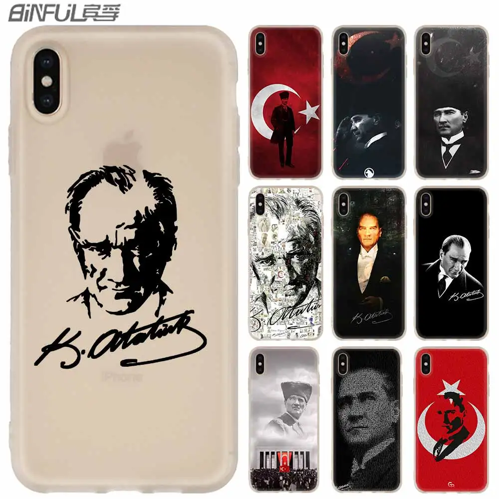 Турция Mustafa Kemal Ataturk силиконовый мягкий чехол для iPhone 11 12 Pro X XS Max XR iphone 8 7 6 Plus 5 5s SE