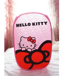 Складная сетчатая корзина для белья Hello Kitty хранения грязной одежды можно сложить