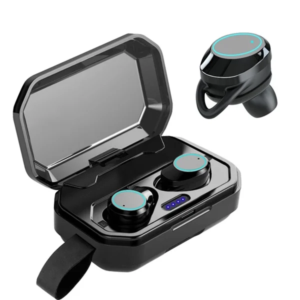 Black Наушники-вкладыши X6 наушники-вкладыши TWS Bluetooth наушники 5,0 Бег Спорт басовые наушники Беспроводной наушники для iphone xiaomi huawei наушники Мощность банка - Цвет: Black
