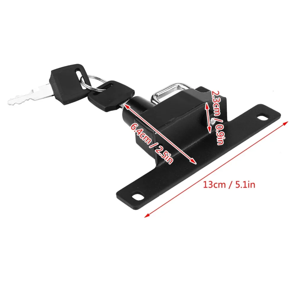 Motorcycle Alloy Helmet Lock Mount Hook Black Right Side Anti-theft Security with 2 Keys Fits for BMW R Nine T Models 2017-2018 |