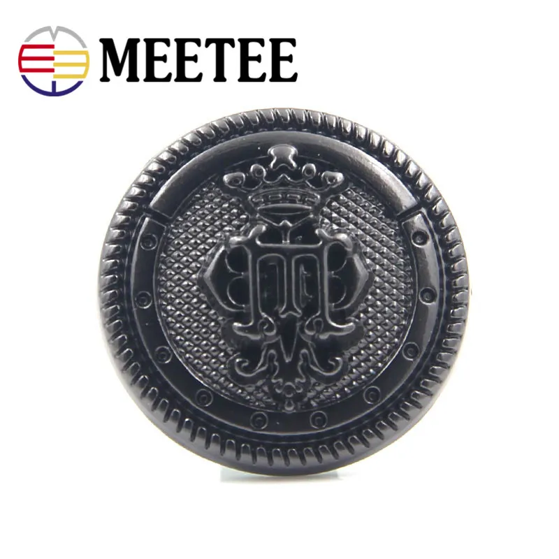 Meetee 18/21/23 мм 10 шт. матовые золотистые металлические пуговицы Модные мужские